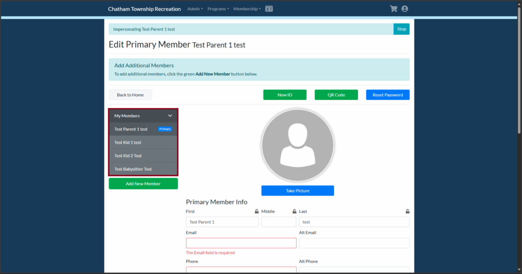 Membership Account Setup Guide - Chatham Township, NJ | Official Website